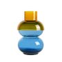 Vases - Bubble Flip Vase in Large Yellow and Blue  - 30.5 x 20.5 x 20.5 cm - CLOUDNOLA