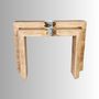 Console table - Aged wood and resin console - MEUBLES THOURET