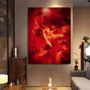 Paintings - Paintings Originals Art Gallery Quality - Red & Gold Range - MOTI ART & DESIGN