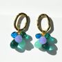 Bijoux - Boucles d'oreilles verre Murano Gold artisan  Laleti Collection - CHAMA NAVARRO