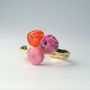 Gifts - Artisan Murano glass Laleti collection ring. Gold plated. (6 rings) - CHAMA NAVARRO