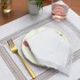 Table linen - Embroidered Linen table set - Classic White - RENDAR