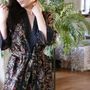 Prêt-à-porter - KIMONO BLACK FLOWER - KARAWAN AUTHENTIC