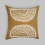Fabric cushions - MERAKI Gond art inspired large Sunburst square pillow - NAKI + SSAM