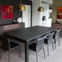 Tables Salle à Manger - Convertable table billard convertible en acier noir structuré - CONVERTABLE