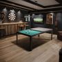 Dining Tables - Convertible convertible pool table in black structured steel - CONVERTABLE