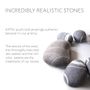 Cushions - Ottoman pouf wool furniture "White Marble" - KATSU STONES