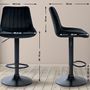 Office seating - Toni bar chair - All black - VIBORR