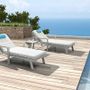 Lounge chairs for hospitalities & contracts - ALU-TEAK Sunbeds - SUNSO