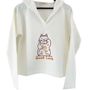 Apparel - Embroidered cotton sweatshirts - VERY LUCKY CRAFTSHOP