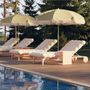 Deck chairs - NUAGE OUTDOOR Aluminum Sunlounger - SOLLEN