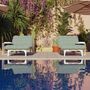 Deck chairs - NUAGE OUTDOOR Aluminum Sunlounger - SOLLEN