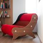 Armchairs - MW06 | Two-Tone Designer Armchair - Wood - MW Exclusive - MOJOW