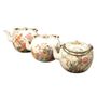 Decorative objects - Old porcelain set - Japanese hand painted - PAGODA INTERNATIONAL