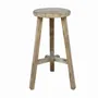 Stools - Old round stool - PAGODA INTERNATIONAL