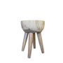 Stools - Old round stool - PAGODA INTERNATIONAL