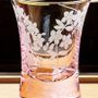 Tea and coffee accessories - Edo Hana Kiriko – Cherry Blossom - HIROTA GLASS MFG. CO., LTD.