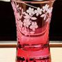 Tea and coffee accessories - Edo Hana Kiriko – Cherry Blossom - HIROTA GLASS MFG. CO., LTD.