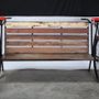 Benches - Wood And Metal Bicycle Bench - GRAND DÉCOR