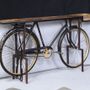Console table - Bicycle Console Table Wood and Metal - GRAND DÉCOR