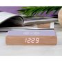 Other smart objects - PURPLE WOOD CHARGER ALARM CLOCK - LA CHAISE LONGUE DIFFUSION/LE STUDIO