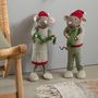 Objets de décoration - Christmas Mice with guirlands and trees - GRY & SIF