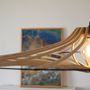 Hanging lights - Wooden pendant lamp design D124cm SINGING BRUT - RIF LUMINAIRES