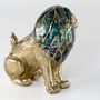 Decorative objects - Mother of Pearl and Recycled Brass Lion Box - WILD BY MOSAIC