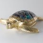 Decorative objects - Mother of Pearl Sea Turtle Box - WILD BY MOSAIC