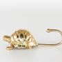 Decorative objects - Recycled brass turtle hook - WILD BY MOSAIC