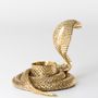 Decorative objects - Cobra candle holder in recycled brass & natural mother-of-pearl - WILD BY MOSAIC