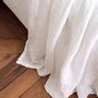Bed linens - Gaspard white washed linen bedspread - MAISON D'ÉTÉ