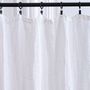 Curtains and window coverings - Gaspard white embossed linen curtain 137X275 CM - MAISON D'ÉTÉ