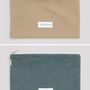 Clutches - Large organic cotton canvas pouch - LES PENSIONNAIRES