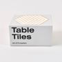 Design objects - TABLE TILES _OPTIC WHITE - POP CORN