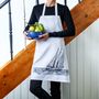 Kitchen linens - Apron SAILING YACHT - WILDFANG BY KARINA KRUMBACH ®