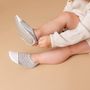 Chaussons et chaussures pour enfant - Les Petits Velours Gris Chiné - EURL LES PAS PETITS