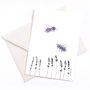 Carterie - Carte avec enveloppe | abeille lavande - LUETTEBLUETEN