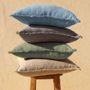 Fabric cushions - LAGOM Solid 20in Vintage Washed Textured Cotton Cushion - NAKI + SSAM