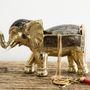 Objets de décoration - Boîte éléphant en nacre naturelle et laiton recyclé - WILD BY MOSAIC