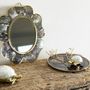 Mirrors - Flower mirror natural mother-of-pearl and recycled brass - WILD BY MOSAIC