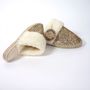 Homewear - Women's handmade pure wool slippers - ATELIER COSTÀ