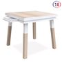 Meubles de cuisines  - Table de cuisine carrée 100% bois massif, fabrication française - MON PETIT MEUBLE FRANÇAIS