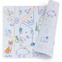 Children's arts and crafts - THE NUMBERS : 1 soft reversible silicone mat + 3 erasable markers - SUPERPETIT