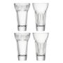 Glass - Set of 4 pastis glasses 2 x Fanny and 2 x Marius - LA ROCHÈRE