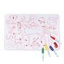 Toys - PONY CLUB : 1 reversible silicone mat + 4 markers - SUPERPETIT