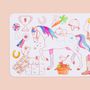 Toys - PONY CLUB : 1 reversible silicone mat + 4 markers - SUPERPETIT