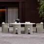 Lawn tables - Miura-bisque Dining Set - SNOC OUTDOOR FURNITURE