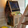 Decorative objects - SENPAI V3: Luxury Wooden Arcade Machine - Fabric "Kado" From BlackPop - MAISON ROSHI