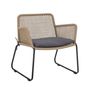 Lounge chairs - Mundo Lounge Chair, Brown, Metal  - BLOOMINGVILLE